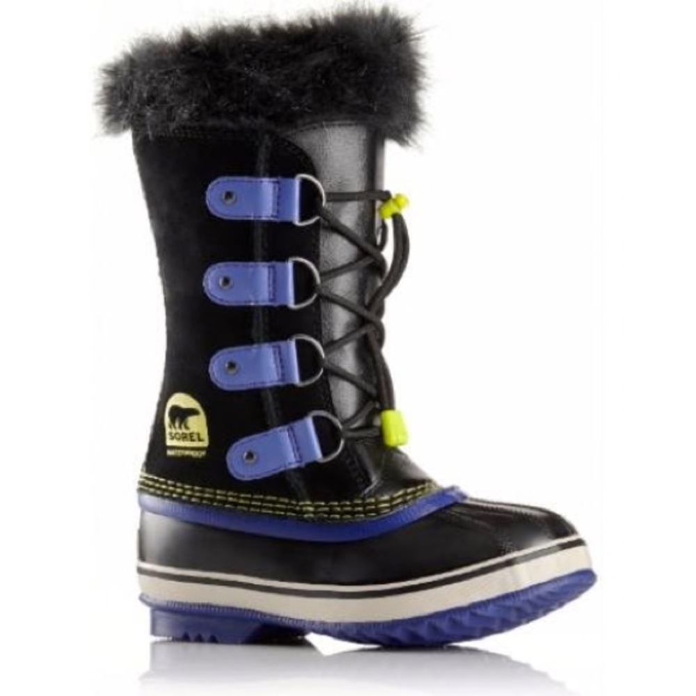 Sorel Kids' Black and Purple Winter Boots
